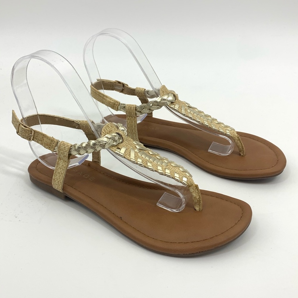 Rampage Weave Egyptian Bohemian Buckle Sandals - Picture 1 of 6